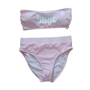 NWT Bachelorette Swimsuits Tube Top Bikini in Pink Size Medium